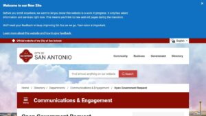 Open Government Request – City of San Antonio (.gov)