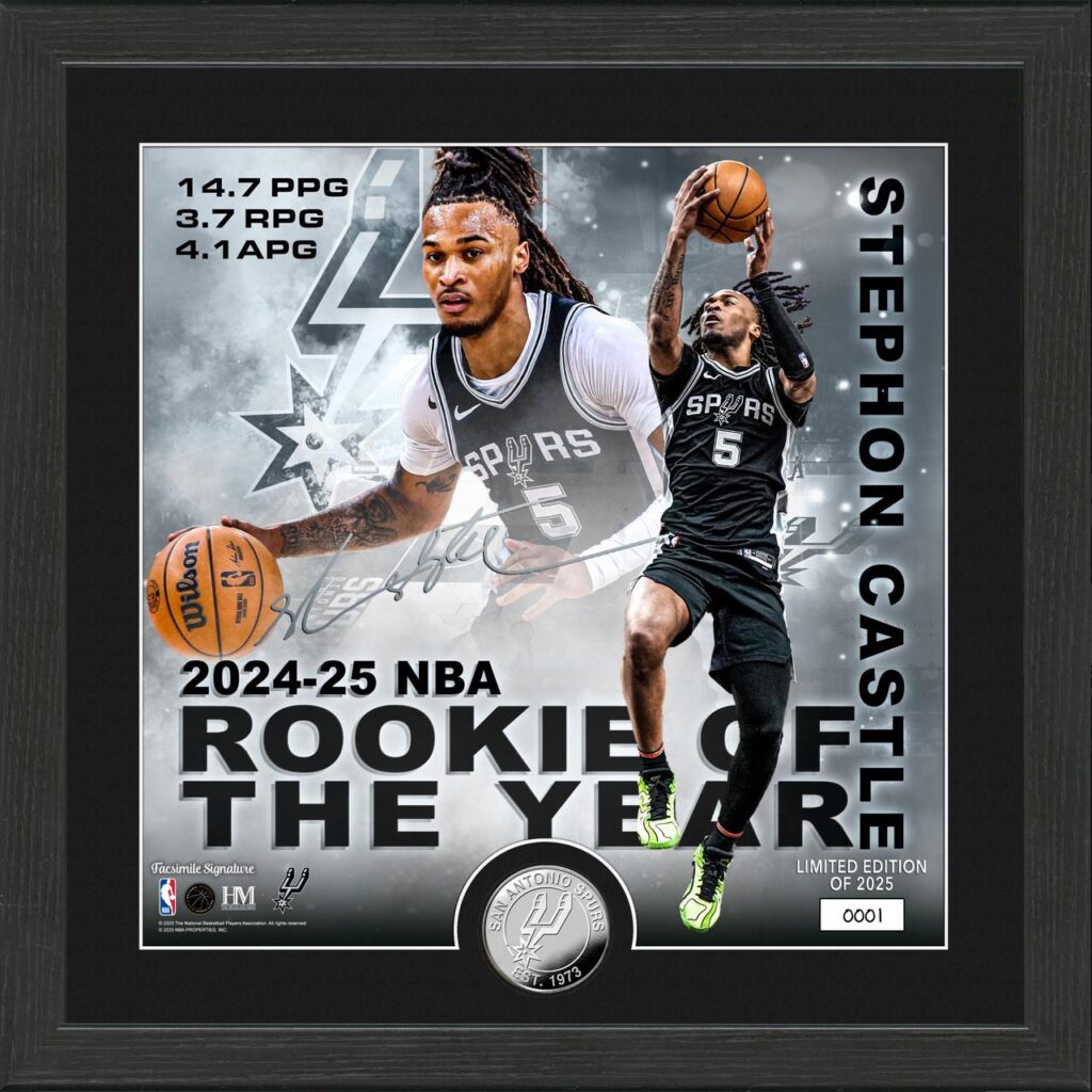 Stephon Castle wins Rookie of the Year for back-to-back awards for San Antonio Spurs – USA Today
