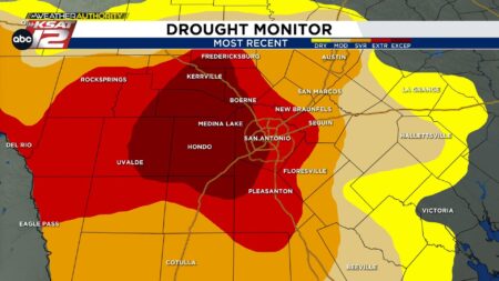 US Drought Monitor shows modest improvements for San Antonio despite recent heavy rainfall – KSAT