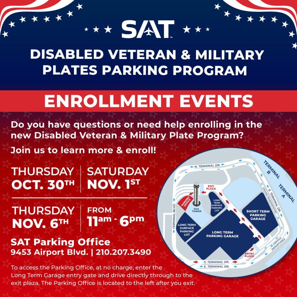 San Antonio Airport Revamps Parking Perks for Disabled Veterans Disabled veteran parking perk at San Antonio airport has to be adjusted – San Antonio Express-News